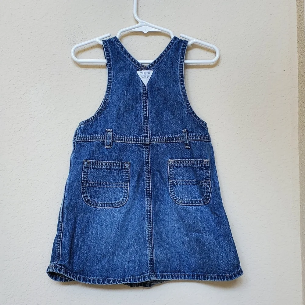 Oshkosh Denim Overall Dress.  Size 3T